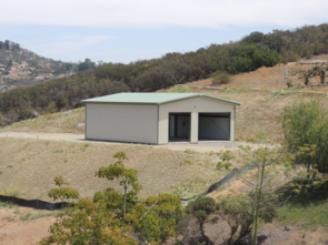 Commercial steel warehouse building exterior