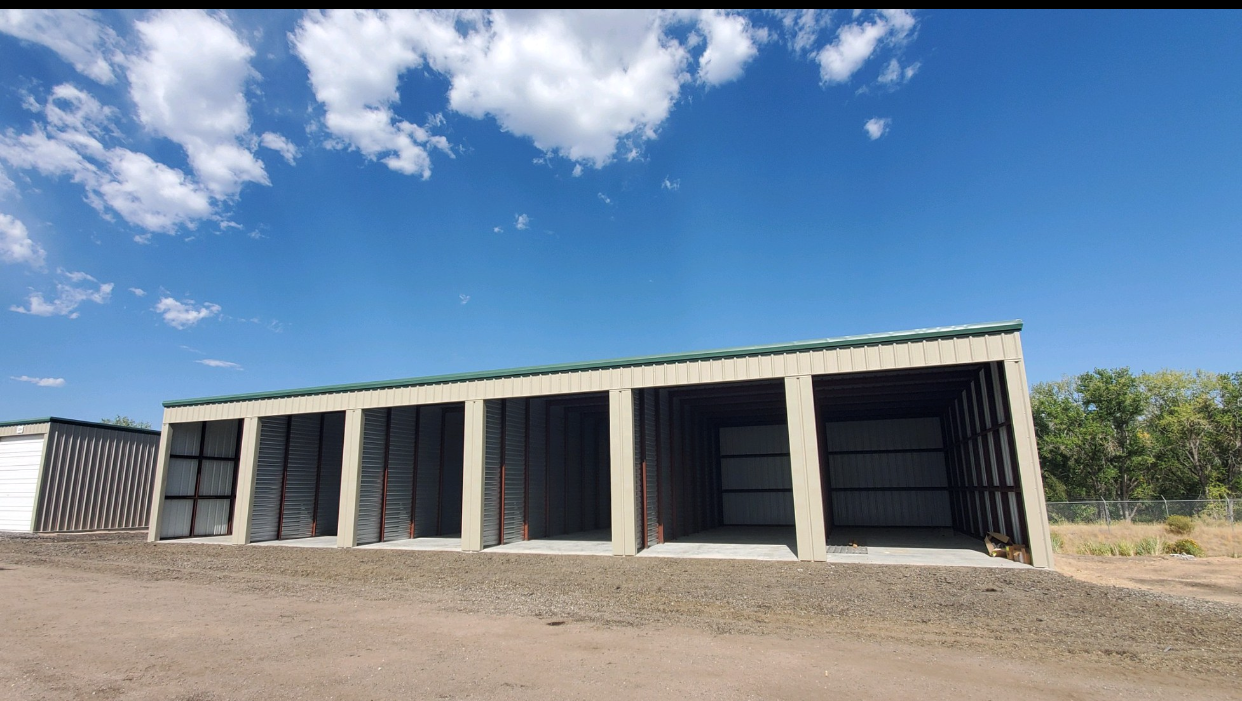 RV storage metal building exterior